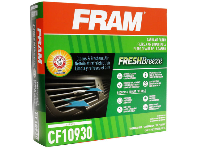 FRAM Cabin Air Filter P/N:CF10930 Fits: Subaru Crosstrek 17-16, Subaru Forester 18-09, Subaru Impreza 16-08, Subaru Wrx 21-12, Subaru Wrx Sti 21-13, Subaru Xv Crosstrek 15-13 - Image 3