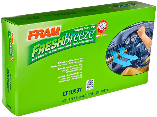 FRAM Cabin Air Filter P/N:CF10937 Fits: BMW 745i 05-02, BMW 745li 05-02, BMW 750i 09-06, BMW 750li 08-06, BMW 760i 06-04, BMW 760li 08-03, BMW Alpina B7 08-07, Rolls-royce Phantom 13-04 - Image 2