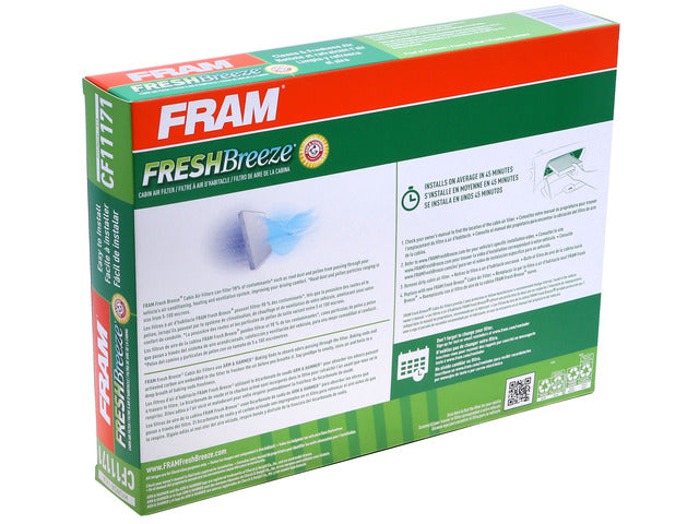 FRAM Cabin Air Filter P/N:CF11171 Fits: Hyundai Santa Fe 06-01, Hyundai Sonata 05-99, Hyundai Xg300 2001, Hyundai Xg350 05-02, Kia Optima 06-05 - Image 1