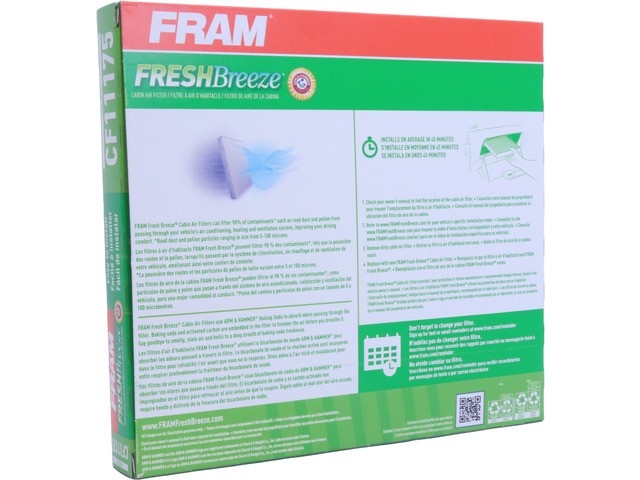 FRAM Cabin Air Filter P/N:CF11175 Fits: Mazda 6 13-09 - Image 1