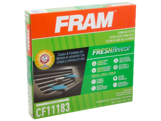 FRAM Cabin Air Filter P/N:CF11183 Fits: Dodge Durango 25-11, Jeep Grand Cherokee 21-11, Jeep Grand Cherokee Wk 2022 - Image 3