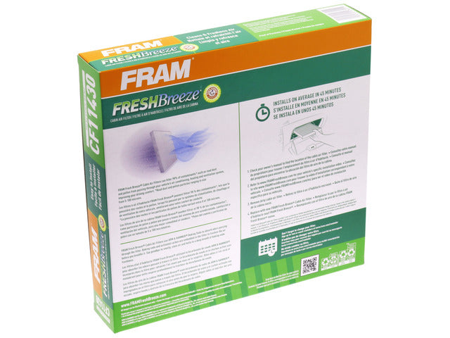 FRAM Cabin Air Filter P/N:CF11430 Fits: Mercedes-benz B Electric Drive 15-14, Mercedes-benz B250 19-13, Mercedes-benz B250e 17-16, Mercedes-benz Cla250 19-14, Mercedes-benz Cla45 Amg 19-14, Mercedes-benz Gla250 20-15, Mercedes-benz Gla45 Amg 19-15 - Image 1