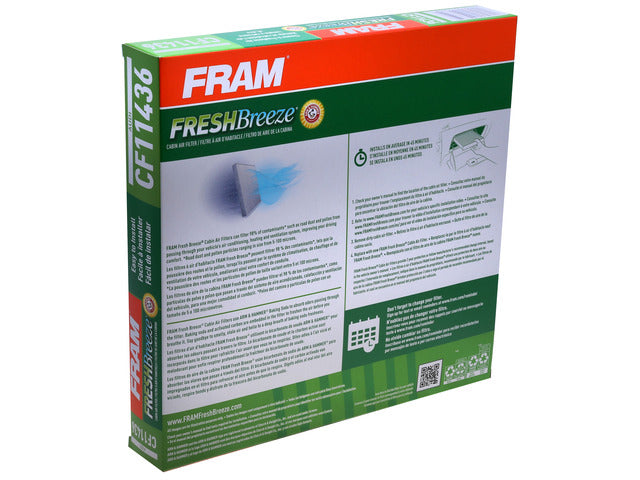 FRAM Cabin Air Filter P/N:CF11436 Fits: Audi A6 18-12, Audi A6 Quattro 18-12, Audi A7 Quattro 18-12, Audi A8 Quattro 18-11, Audi Rs7 18-14, Audi S6 18-13, Audi S7 18-13, Audi S8 18-13 - Image 1