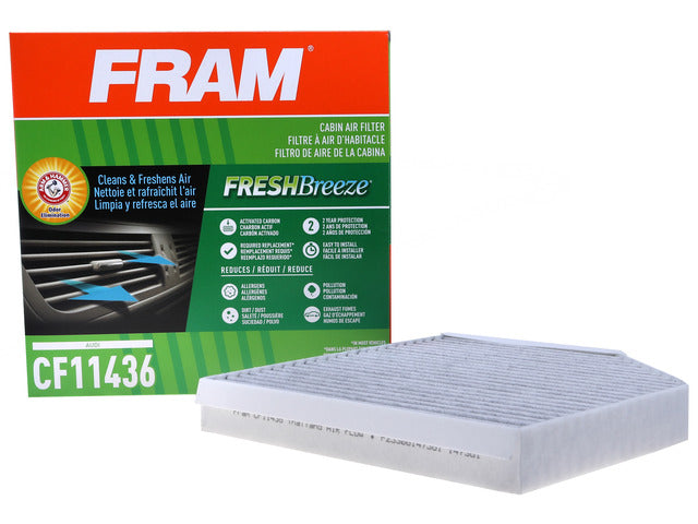 FRAM Cabin Air Filter P/N:CF11436 Fits: Audi A6 18-12, Audi A6 Quattro 18-12, Audi A7 Quattro 18-12, Audi A8 Quattro 18-11, Audi Rs7 18-14, Audi S6 18-13, Audi S7 18-13, Audi S8 18-13 - Image 5