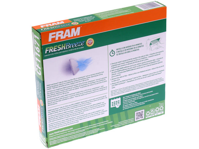 FRAM Cabin Air Filter P/N:CF11671 Fits: Jeep Grand Wagoneer, Jeep Grand Wagoneer L, Jeep Wagoneer, Jeep Wagoneer L, Mazda Cx-7, Ram 1500, Ram 1500 Classic, Ram 2500, Ram 3500, Ram 4500, Ram 5500 - Image 1