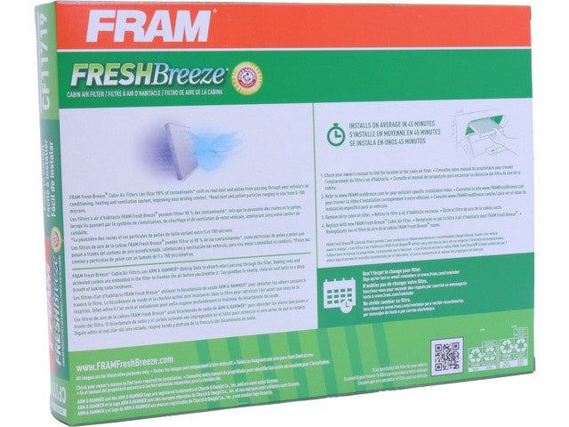 FRAM Cabin Air Filter P/N:CF11719 Fits: Mercedes-benz Amg Gt 43, Mercedes-benz Amg Gt 53, Mercedes-benz Amg Gt 63, Mercedes-benz Amg Gt 63 S, Mercedes-benz C300, Mercedes-benz C350e, Mercedes-benz C400, Mercedes-benz C43 Amg - Image 1