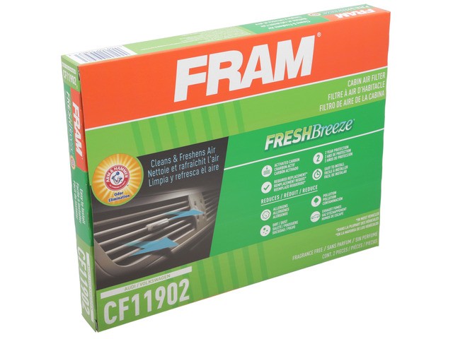 FRAM Cabin Air Filter P/N:CF11902 Fits: Audi Q7 15-07, Porsche Cayenne 06-03, Porsche Cayenne 18-08, Volkswagen Amarok 13-11, Volkswagen Touareg 17-04 - Image 3