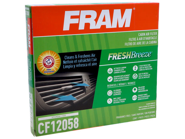 FRAM Cabin Air Filter P/N:CF12058 Fits: Hyundai Accent 22-18, Hyundai Elantra 20-17, Hyundai Elantra Gt 20-18, Kia Forte 24-19, Kia Forte5 24-20, Kia Rio 23-18 - Image 3