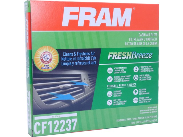 FRAM Cabin Air Filter P/N:CF12237 Fits: Nissan Micra 19-15, Nissan Nv200 21-17, Nissan Versa 19-12, Nissan Versa Note 18-14 - Image 3