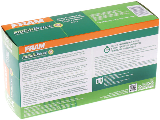 FRAM Cabin Air Filter P/N:CF12528 Fits: Mercedes-benz Gl350, Mercedes-benz Gl450, Mercedes-benz Gl550, Mercedes-benz Gl63 Amg, Mercedes-benz Gle300d, Mercedes-benz Gle350, Mercedes-benz Gle350d, Mercedes-benz Gle400, Mercedes-benz Gle43 Amg - Image 1