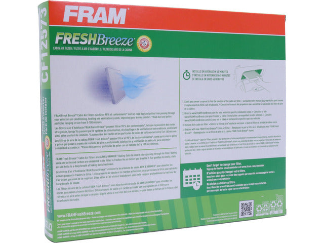 FRAM Cabin Air Filter P/N:CF12573 Fits: Polestar Polestar 2 25-21, Volvo C40 Recharge 24-22, Volvo Xc40 25-19, Volvo Xc40 Recharge 24-21 - Image 1