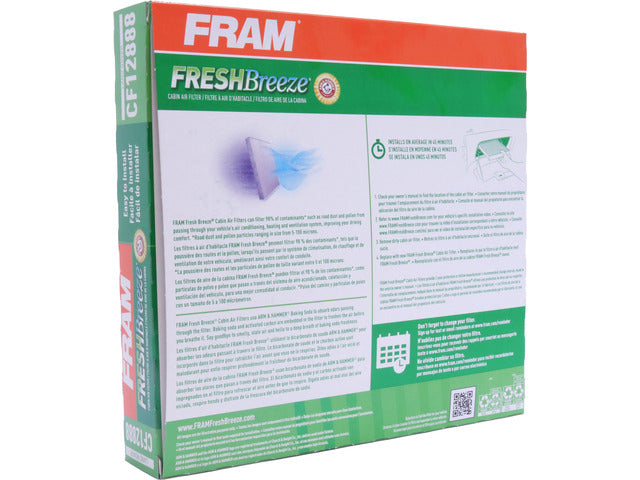 FRAM Cabin Air Filter P/N:CF12888 Fits: Land Rover Defender 110 25-20, Land Rover Defender 130 25-23, Land Rover Defender 90 25-21, Land Rover Discovery 25-21 - Image 1