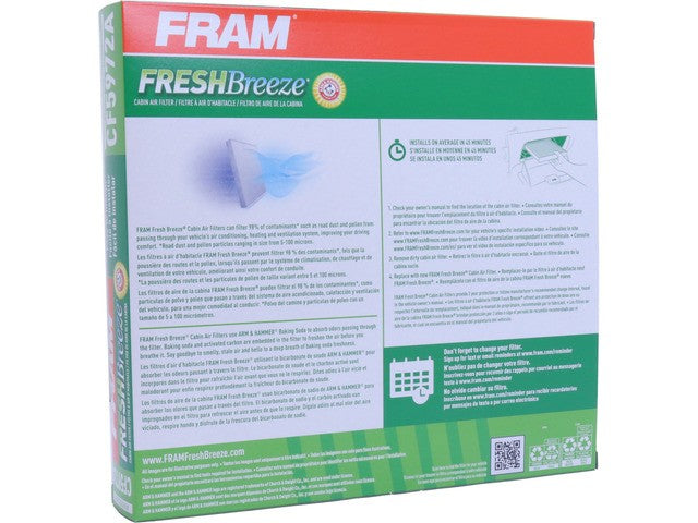 FRAM Cabin Air Filter P/N:CF5972A Fits: Maybach 57, Maybach 62, Mercedes-benz Cl500, Mercedes-benz Cl55 Amg, Mercedes-benz Cl600, Mercedes-benz Cl65 Amg, Mercedes-benz E300, Mercedes-benz E320, Mercedes-benz E420, Mercedes-benz E430 - Image 1