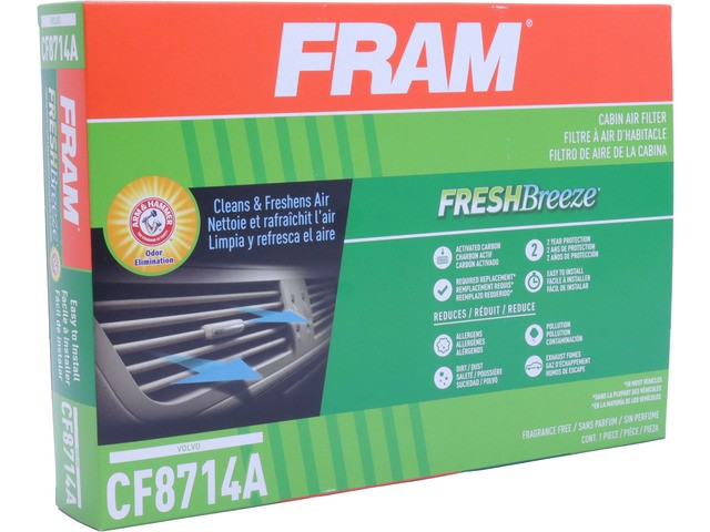 FRAM Cabin Air Filter P/N:CF8714A Fits: Volvo 850 97-93, Volvo C70 02-98, Volvo S70 00-98, Volvo S90 98-97, Volvo V70 00-98, Volvo V90 98-97 - Image 3