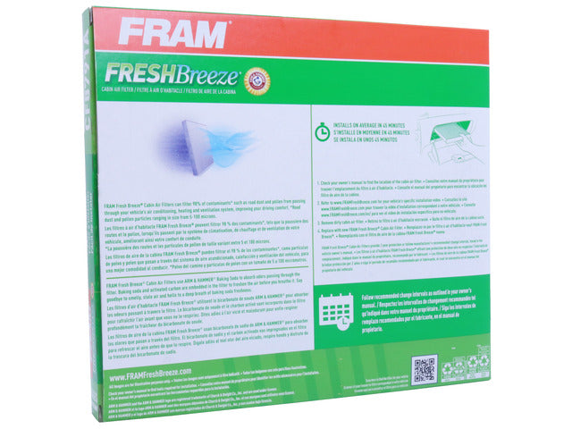 FRAM Cabin Air Filter P/N:CF8791A Fits: Cadillac Escalade, Cadillac Escalade Ext, Chevrolet Avalanche 1500, Chevrolet Avalanche 2500, Chevrolet C3500hd, Chevrolet Silverado 1500, Chevrolet Silverado 1500 Hd, Chevrolet Silverado 2500 - Image 1