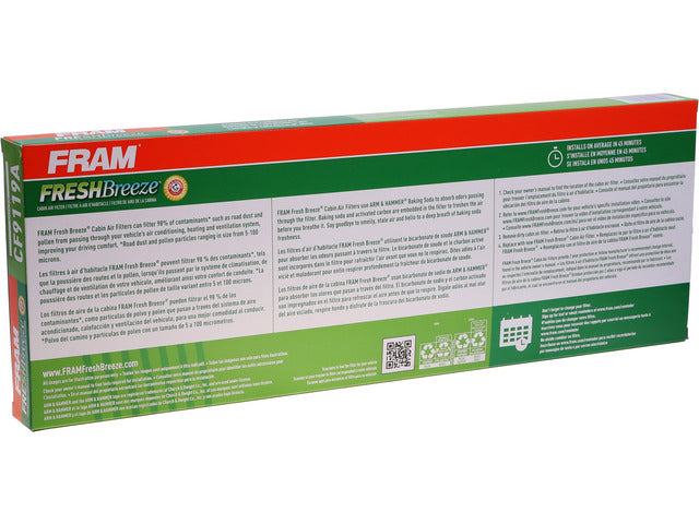FRAM Cabin Air Filter P/N:CF9119A Fits: Saturn L100 02-01, Saturn L200 03-01, Saturn L300 05-01, Saturn Ls 2000, Saturn Ls1 2000, Saturn Ls2 2000, Saturn Lw1 2000, Saturn Lw2 2000, Saturn Lw200 03-01, Saturn Lw300 03-01 - Image 1