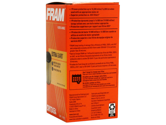 FRAM Engine Oil Filter P/N:CH12454 Fits: BMW 228i Gran Coupe 24-21, BMW 228i Xdrive Gran Coupe 24-20, BMW M235i Xdrive Gran Coupe 25-20, BMW X1 22-20, BMW X2 23-19, Mini Cooper 24-20, Mini Cooper Clubman 24-20, Mini Cooper Countryman 24-20 - Image 1