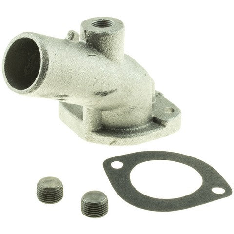Motorad Engine Coolant Thermostat Housing,Engine Coolant Water Outlet P/N:CH2048 Fits: Ford E-250 Econoline 1980, Ford E-250 Econoline Club Wagon 87-80, Ford E-350 Econoline 89-80, Ford E-350 Econoline Club Wagon 87-80, Ford F-250 87-83, Ford F-350 87-83 - Image 1