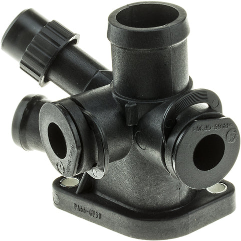 Gates Engine Coolant Water Outlet P/N:CO34744 Fits: Volkswagen Cabrio 02-95, Volkswagen Golf 98-93, Volkswagen Jetta 99-93, Volkswagen Passat 96-95 - Image 1