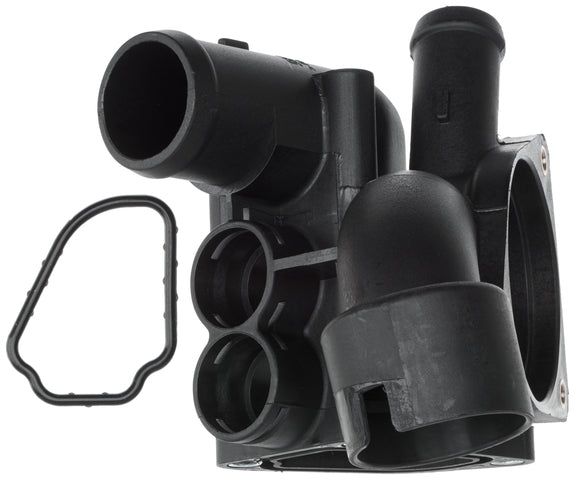Gates Engine Coolant Water Outlet P/N:CO34877 Fits: Audi A3 Quattro 09-06, Audi Tt Quattro 06-04, Volkswagen Eos 08-07, Volkswagen Eurovan 03-01, Volkswagen Golf 05-99, Volkswagen Jetta 04-99, Volkswagen R32 2004, Volkswagen R32 2008 - Image 1