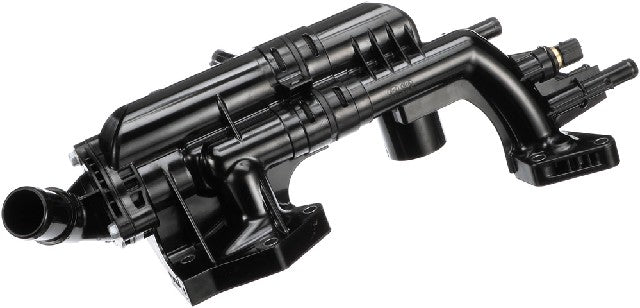 Gates Engine Coolant Water Outlet P/N:CO34983 Fits: Hyundai Azera 17-12, Hyundai Santa Fe 18-13, Hyundai Santa Fe Xl 19-13, Kia Cadenza 16-14, Kia Sedona 18-15, Kia Sorento 18-14 - Image 1