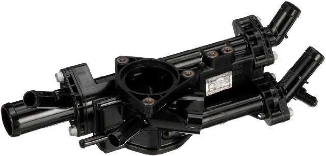 Gates Engine Coolant Water Outlet P/N:CO35012 Fits: Hyundai Santa Fe 2019, Hyundai Santa Fe Sport 2017, Hyundai Sonata 16-15, Hyundai Sonata 19-18, Kia Optima 19-16, Kia Sorento 18-16 - Image 1