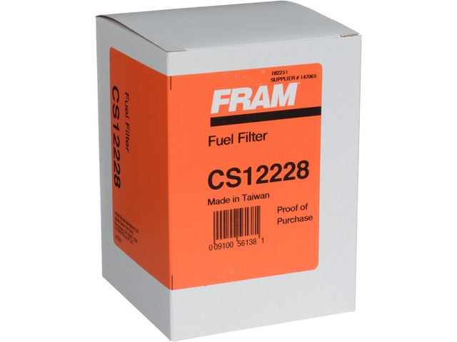 FRAM Fuel Filter P/N:CS12228 Fits: Cadillac Escalade, Cadillac Escalade Esv, Chevrolet Silverado 1500, Chevrolet Silverado 1500 Ltd, Chevrolet Silverado 2500 Hd, Chevrolet Silverado 3500 Hd, Chevrolet Silverado 4500 Hd, Chevrolet Silverado 5500 Hd - Image 3