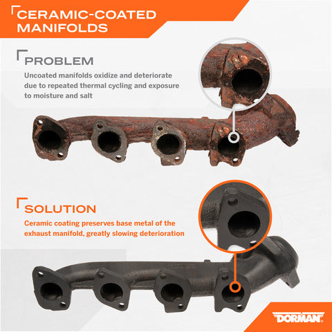 Dorman - OE Solutions colector de escape P/N:674-694XD Fits: Ford Expedition 09-05, Ford F-150 09-04, Ford F-250 Super Duty 09-05, Ford F-350 Super Duty 09-05, Ford Lobo 10-04, Lincoln Mark Lt 08-06, Lincoln Navigator 09-05 - Image 5