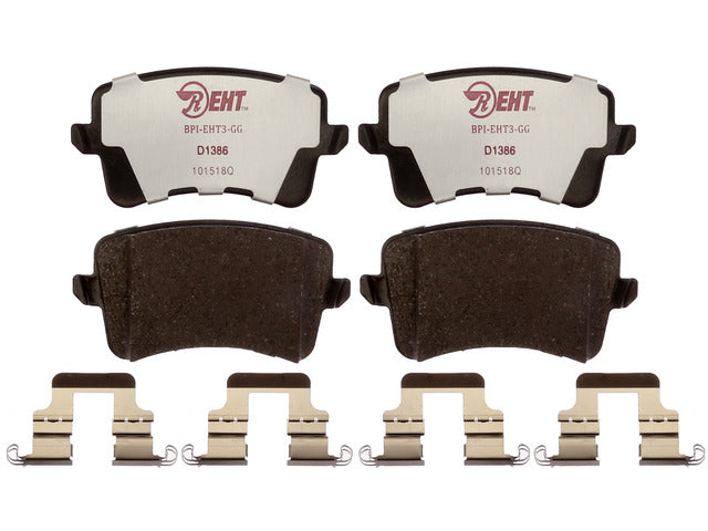 Raybestos Brakes Disc Brake Pad Set P/N:EHT1386H Fits: Audi A4 16-09, Audi A4 Allroad 16-15, Audi A4 Quattro 16-09, Audi A5 16-08, Audi A5 Quattro 17-08, Audi Allroad 16-13, Audi Q5 17-09, Audi S4 2015, Audi S5 2009, Audi S5 2012, Audi S5 2015 - Image 1