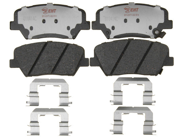 Raybestos Brakes Disc Brake Pad Set P/N:EHT1432H Fits: Hyundai Azera 17-12, Hyundai Santa Fe 12-10, Hyundai Santa Fe Sport 16-13, Hyundai Santa Fe Xl 16-14, Kia Rondo 17-14, Kia Sorento 15-11 - Image 1