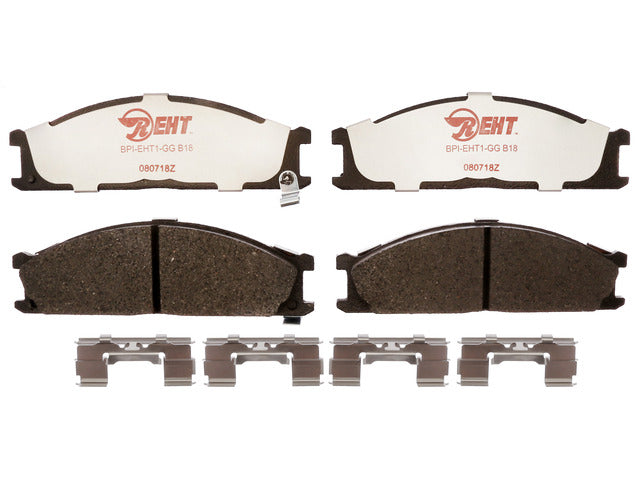 Raybestos Brakes Disc Brake Pad Set P/N:EHT333H Fits: Nissan 720 1986, Nissan D21 94-86, Nissan Frontier 04-98, Nissan Pathfinder 95-87, Nissan Pickup 97-95, Nissan Van 88-87, Subaru Svx 97-92 - Image 1