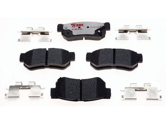Raybestos Brakes Disc Brake Pad Set P/N:EHT813H Fits: Hyundai Azera, Hyundai Elantra, Hyundai Santa Fe, Hyundai Sonata, Hyundai Tucson, Hyundai Xg300, Hyundai Xg350, Kia Amanti, Kia Magentis, Kia Optima, Kia Sportage - Image 1