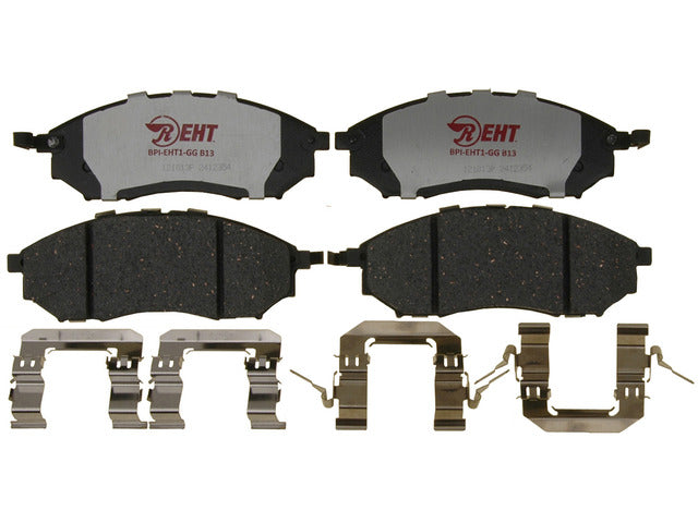Raybestos Brakes Disc Brake Pad Set P/N:EHT888H Fits: Infiniti Ex35, Infiniti Ex37, Infiniti G25, Infiniti G37, Infiniti M35, Infiniti M37, Infiniti M45, Infiniti M56, Infiniti Q45, Infiniti Qx50, Nissan 370z, Nissan Murano - Image 1