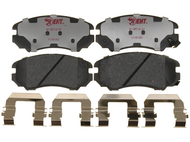 Raybestos Brakes Disc Brake Pad Set P/N:EHT924H Fits: Hyundai Elantra 10-07, Hyundai Sonata 10-04, Hyundai Tiburon 08-03, Hyundai Tucson 09-05, Kia Magentis 10-03, Kia Optima 10-03, Kia Soul 13-10, Kia Sportage 10-05, Saab 9-5 2010 - Image 1