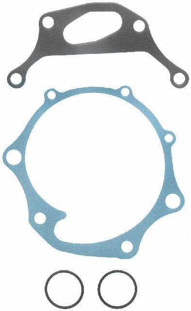 FEL-PRO Engine Water Pump Gasket Kit P/N:ES 70581 Fits: Ford B-600, Ford B-700, Ford C8000, Ford Cf6000, Ford Cft8000, Ford F-600, Ford F-700, Ford F-800, Ford Ln7000, Ford Ln8000, Ford Ls8000f, Ford Lts8000 - Image 1