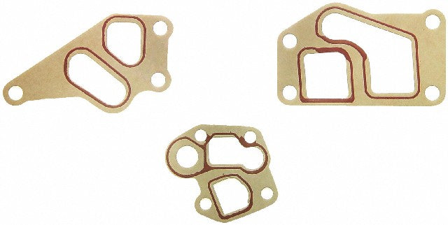 FEL-PRO Engine Oil Filter Adapter Gasket Set P/N:ES 70689 Fits: Ford E-250 Econoline Club Wagon, Ford E-350 Econoline, Ford E-350 Econoline Club Wagon, Ford F-150, Ford F-250, Ford F-350, Ford F-59 Commercial Stripped Chassis, Ford F-super Duty - Image 1