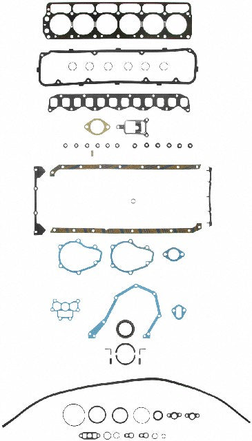 FEL-PRO Engine Complete Overhaul Gasket Set P/N:FS 7918 PT-3 Fits: Chrysler Cordoba, Chrysler Fifth Avenue, Chrysler Lebaron, Chrysler New Yorker, Chrysler Newport, Chrysler TOWN &amp; COUNTRY, Dodge B150, Dodge B250, Dodge D100, Dodge D150 - Image 1