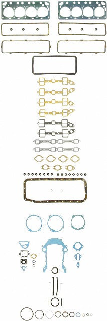 FEL-PRO Engine Complete Overhaul Gasket Set P/N:FS 7999 PT-3 Fits: Edsel Ranger, Edsel Villager, Ford Club, Ford Country Sedan, Ford Country Squire, Ford Courier Sedan Delivery, Ford Crestline, Ford Custom, Ford Custom 300, Ford Customline - Image 1
