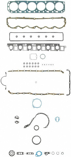 FEL-PRO Engine Complete Overhaul Gasket Set,Engine Gasket Set P/N:FS 8168 PT-2 Fits: Ford Bronco, Ford Club Wagon, Ford Country Sedan, Ford Country Squire, Ford Custom, Ford Custom 500, Ford E-100 Econoline, Ford E-100 Econoline Club Wagon - Image 1