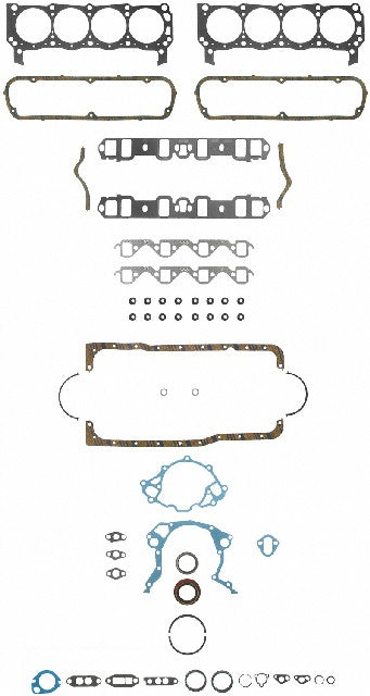 FEL-PRO Engine Complete Overhaul Gasket Set P/N:FS 8548 PT-15 Fits: Ford Bronco, Ford Custom 500, Ford E-100 Econoline, Ford E-100 Econoline Club Wagon, Ford E-250 Econoline, Ford E-250 Econoline Club Wagon, Ford Elite, Ford F-100, Ford F-150, Ford F-250 - Image 1