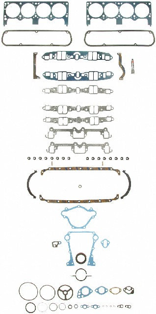 FEL-PRO Engine Complete Overhaul Gasket Set P/N:FS 8553 PT-8 Fits: Chrysler Cordoba, Chrysler Fifth Avenue, Chrysler Imperial, Chrysler Lebaron, Chrysler New Yorker, Chrysler Newport, Chrysler TOWN &amp; COUNTRY, Dodge Aspen, Dodge B100, Dodge B150 - Image 1