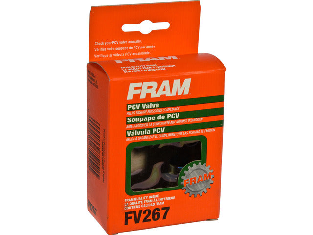 FRAM PCV Valve P/N:FV267 Fits: Chevrolet C10, Chevrolet C10 Suburban, Chevrolet C20, Chevrolet C20 Suburban, Chevrolet C30, Chevrolet G10, Chevrolet G20, Chevrolet G30, Chevrolet K10, Chevrolet K10 Suburban - Image 1