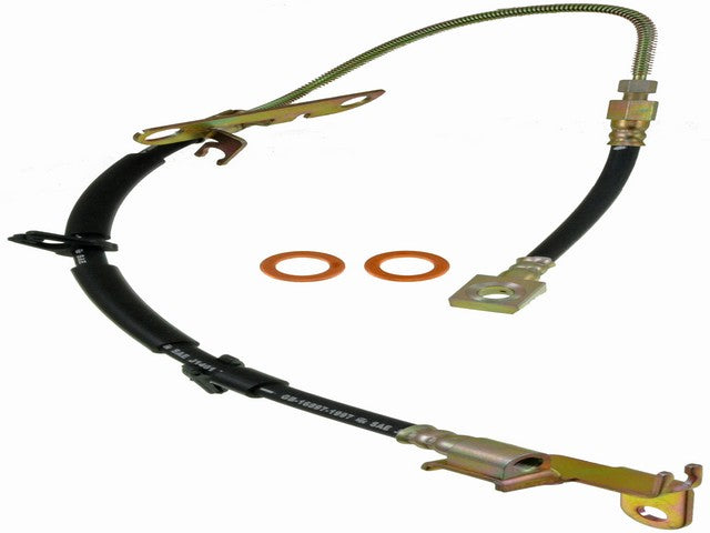 Dorman - First Stop Brake Hydraulic Hose P/N:H620143 Fits: Chrysler Grand Voyager 02-01, Chrysler TOWN &amp; COUNTRY 03-01, Chrysler TOWN &amp; COUNTRY 2005, Chrysler Voyager 08-01, Dodge Caravan 07-01, Dodge Grand Caravan 03-01, Dodge Grand Caravan 06-05 - Image 1