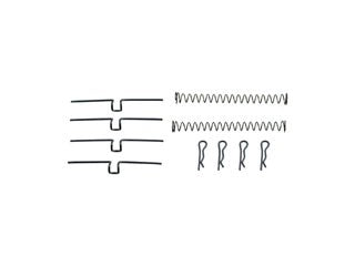 Dorman - First Stop Disc Brake Hardware Kit P/N:HW13117 Fits: Nissan 200sx 79-77, Nissan 210 82-79, Nissan 610 76-74, Nissan B210 78-74 - Image 1