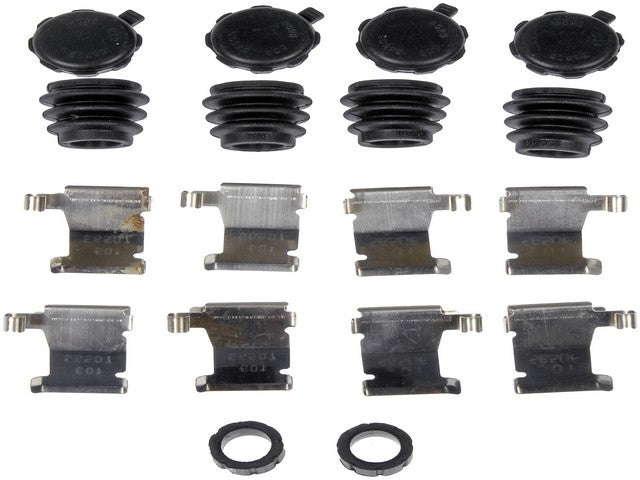 Dorman - First Stop Disc Brake Hardware Kit P/N:HW6124 Fits: Chevrolet Express 3500 13-08, Chevrolet Express 4500 12-09, GMC Savana 3500 13-08, GMC Savana 4500 12-09, Nissan Nv1500 17-12, Nissan Nv2500 15-12, Nissan Nv3500 15-12, Nissan Titan Xd 18-16 - Image 1