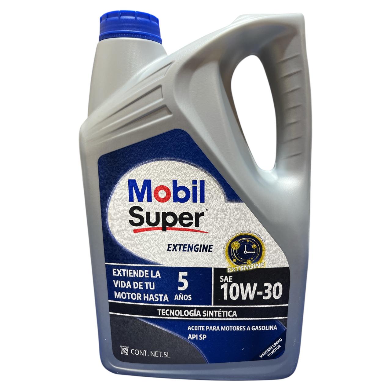 Aceite motor 10W-30 Extengine Mobil super 5 L