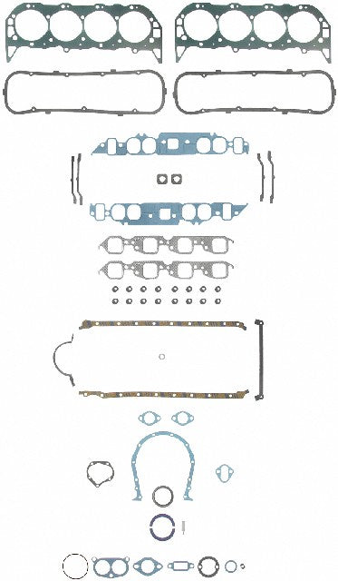 FEL-PRO Engine Gasket Set P/N:KS 2618 Fits: Chevrolet B60, Chevrolet Bel Air, Chevrolet Biscayne, Chevrolet Blazer, Chevrolet Brookwood, Chevrolet C10, Chevrolet C10 Pickup, Chevrolet C10 Suburban, Chevrolet C20, Chevrolet C20 Pickup - Image 1