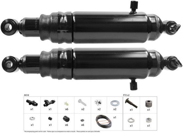 Monroe Shocks & Struts Air Shock Absorber P/N:MA702 Fits: Buick Skylark, Buick Special, Chevrolet Bel Air, Chevrolet Biscayne, Chevrolet Caprice, Chevrolet Chevelle, Chevrolet El Camino, Oldsmobile 442, Oldsmobile Cutlass, Oldsmobile Cutlass Supreme - Image 1