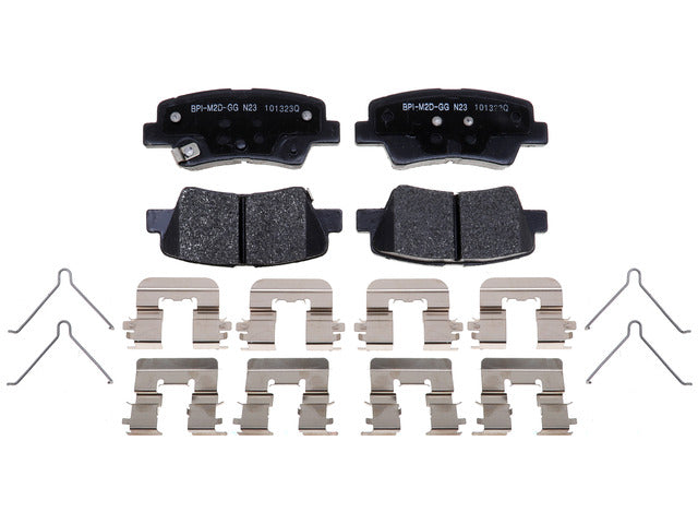 Raybestos Brakes Disc Brake Pad Set P/N:MGD1813CH Fits: Hyundai Elantra Gt, Hyundai Kona, Hyundai Kona Electric, Hyundai Sonata, Hyundai Veloster, Kia Forte, Kia Forte5, Kia Niro Ev, Kia Optima, Kia Soul, Kia Soul Ev - Image 1