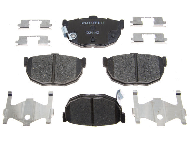 Raybestos Brakes Disc Brake Pad Set P/N:MGD323ACH Fits: Hyundai Elantra 06-97, Hyundai Elantra 1995, Hyundai Tiburon 01-97, Hyundai Tiburon 08-03, Kia Spectra 09-04, Kia Spectra5 09-05 - Image 1